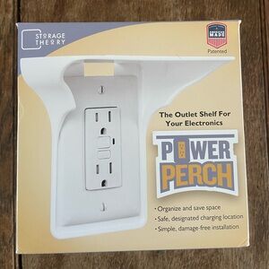 Storage Theory Power Perch Outlet Shelf (2x)
